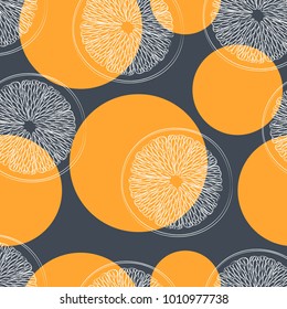 pattern orange color background, vector illustration
