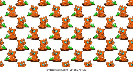 Muster der orangefarbenen Katze
