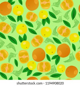 Pattern Orange Fruits