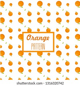 pattern of orange fruits. Suitable for fabric design, covers, gift wrap. Vector