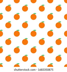 Pattern of an orange. Image of a repeated orange slice. Editable modular image.