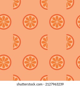 pattern with orange. seamless pattern with orange slices. vector illustration, eps 10.