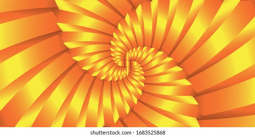 Pattern from orange and yellow metal. Abstract background.