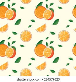 pattern with oranges