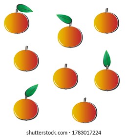
pattern with oranges. print for fabric and design