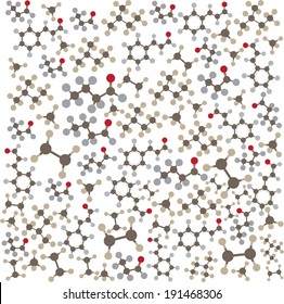 Pattern of organic matter.