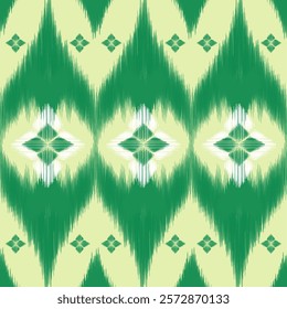 Pattern: Oriental pattern, Icat, traditional pattern. For background tapestry, wallpaper, clothing, batik, textile fabric, tribal, illustration, cat, print embroidery pattern for decoration.