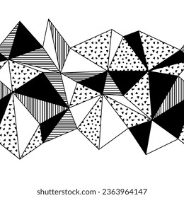 Pattern in origami style. Abstract geometric background.