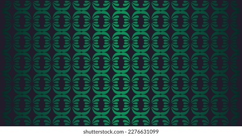 pattern ornament background with green colour 