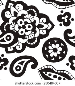 Pattern Ornament Black & White Ornate 
