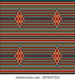 Pattern, ornament  ethnic, folk, geometric, mosaic for fabrics, interiors, ceramics and furniture in the Latin American style.