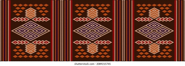 Pattern, ornament  ethnic, folk, geometric, mosaic for fabrics, interiors, ceramics and furniture in the Latin American style.