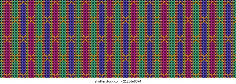 Pattern, ornament  ethnic, folk, geometric, mosaic for fabrics, interiors, ceramics and furniture in the Latin American style.