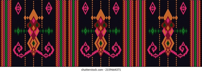 Patrón, ornamento étnico, folclórico, geométrico, mosaico para telas, interiores, cerámica y mobiliario de estilo latinoamericano.