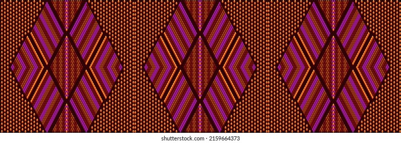 Pattern, ornament  ethnic, folk, geometric, mosaic for fabrics, interiors, ceramics and furniture in the Latin American style.