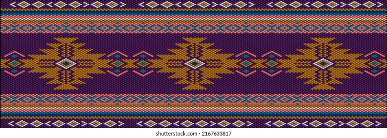 Muster, ethnische Ornamente, Volksmusik, geometrische Mosaike für Stoffe, Inneneinrichtung, Keramik und Möbel im lateinamerikanischen Stil.