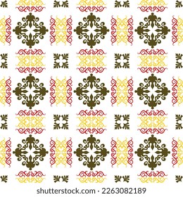Patrón, ornamento étnico, folclórico, geométrico, mosaico para telas, interiores, cerámica y mobiliario de estilo latinoamericano.