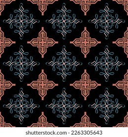 Muster, ethnische Ornamente, Volksmusik, geometrische Mosaike für Stoffe, Inneneinrichtung, Keramik und Möbel im lateinamerikanischen Stil.
