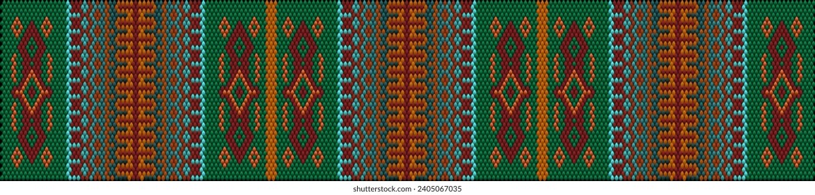 Pattern, ornament  ethnic, folk, geometric, mosaic for fabrics, interiors, ceramics and furniture in the Latin American style.