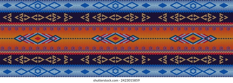 Patrón, ornamento étnico, folclórico, geométrico, mosaico para telas, interiores, cerámica y mobiliario de estilo latinoamericano.