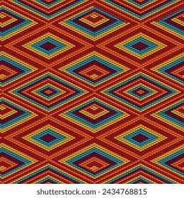 Pattern, ornament  ethnic, folk, geometric, mosaic for fabrics, interiors, ceramics and furniture in the Easter style.