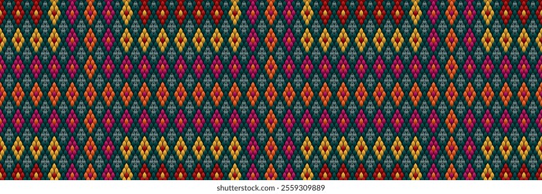 Pattern, ornament  ethnic, folk, geometric, mosaic for fabrics, interiors, ceramics and furniture in the Latin American style.