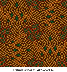 Pattern, ornament  ethnic, folk, geometric, mosaic for fabrics, interiors, ceramics and furniture in the Latin American style.