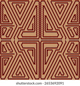 Padrão, ornamento étnico, folclórico, geométrico, mosaico para tecidos, interiores, cerâmica e móveis no estilo latino-americano.