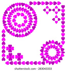 pattern ornament heart shape