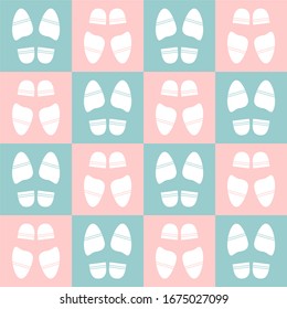 rayo de adorno de tacón blanco de fondo azul rosa cuadrado