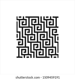 Pattern with ornament wallpaper and spiral sticker inspiration