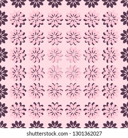 Pattern with ornamental flowers. It can be used for poster, card, brochure, invitation, cover book, catalog. Abstract background and texture for design.