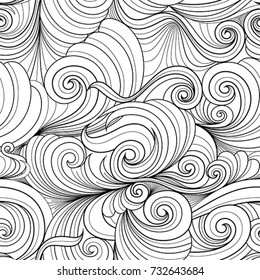 Pattern outline art vector illustration for wallpaper and pattern on fabric.