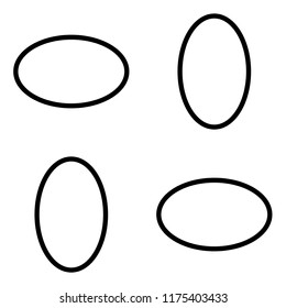 pattern with outline ellipse. Fibonacci ratio Width : Height 233 : 144 (golden number)