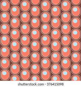 the pattern of ovals and circles