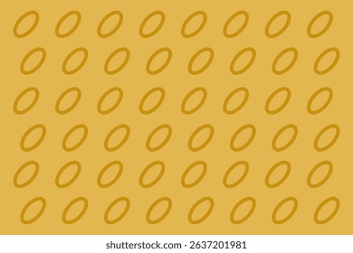 Pattern of overlapping ovals on a warm yellow background creates a modern design aesthetic in a minimalist style