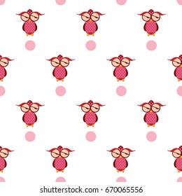 pattern owl graphic cartoon character background