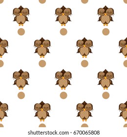 pattern owl graphic cartoon character background