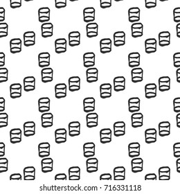 pattern of painted black cylinder on a white background