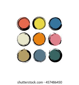 pattern with painted circles