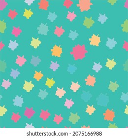 pattern with painted colorful fishes. Can be used for wallpaper,