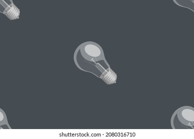 Ein Muster gemalter elektrischer Lampen. Nahtloses Muster. 