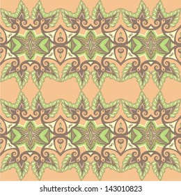 Pattern for paisley. Vector illustration. Seamless ornament can be used for wallpaper, pattern fills, web page background,surface textures. 