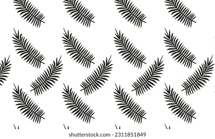 pattern palm leaves, seamles. Leaves Pattern. Endless Background. Seamless
