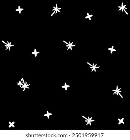 Pattern of palm trees, waves, spots and beach and surf symbols for holiday season, hot summer, welcome to vacation and beach fun.