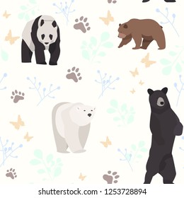 Pattern, Panda, Polar Bear, Black Bear, Brown Bear.