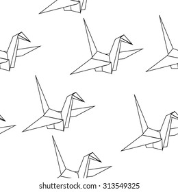 pattern paper cranes