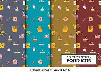 pattern paper fast food for take away paper wrap and food box wrap isolated on dark color