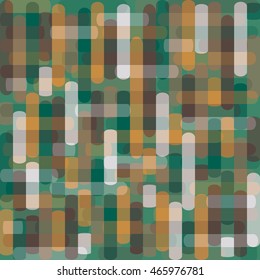 Pattern of parallel overlay lines in military color. Vector illustration.