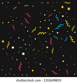 pattern of party confetti